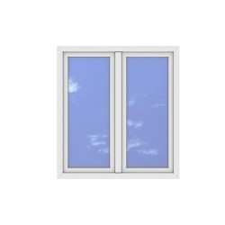 Okno PCV - 120x130 - DK2 - białe