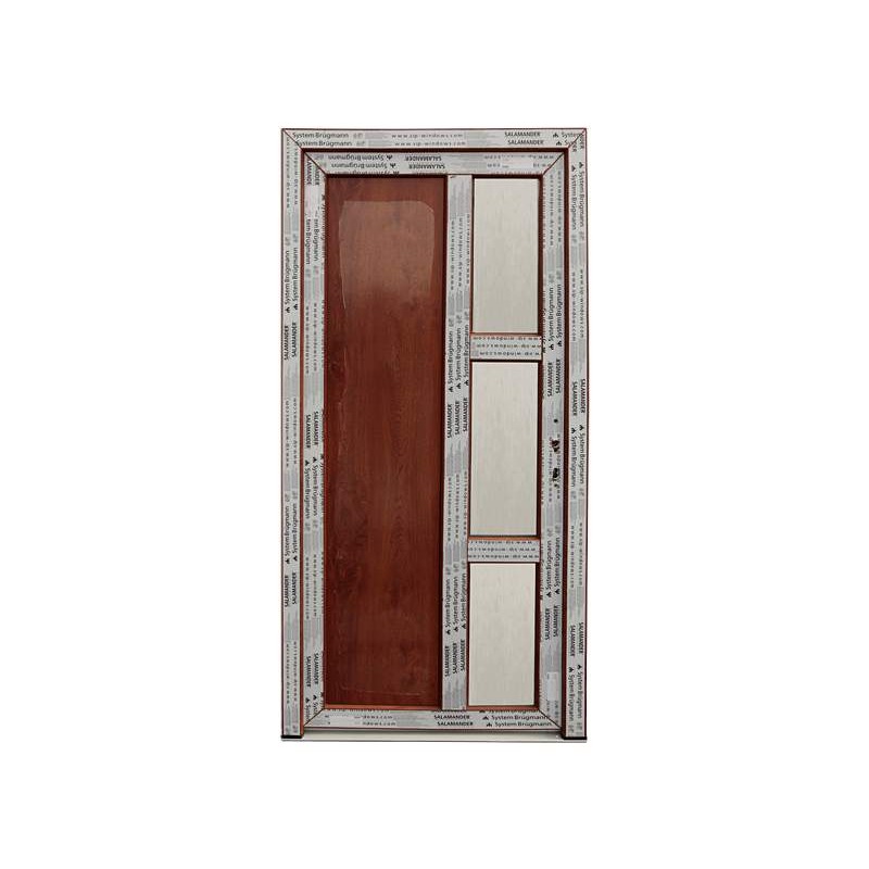 Drzwi PCV - 95x205 - złoty dąb / białe
