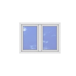 Okno PCV - 120x90 - DK2 - białe