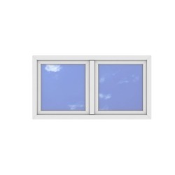 Okno PCV - 150x80 - DK2 - białe