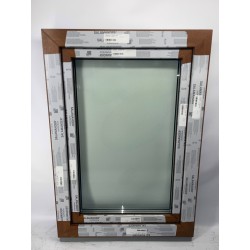 Okno PCV - 70x100 - DK1 - złoty dąb / białe