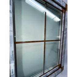 Okno PCV - 90x120 - DK1+sz - złoty dąb / białe