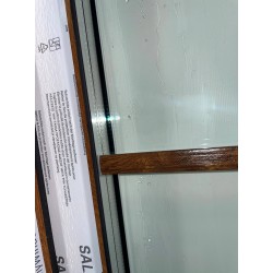 Okno PCV - 90x120 - DK1+sz - złoty dąb / białe