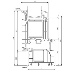 Drzwi PCV - 95x205 - białe