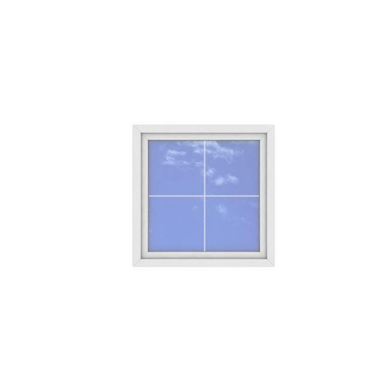 Okno PCV - 100x100 - DK1+sz - białe