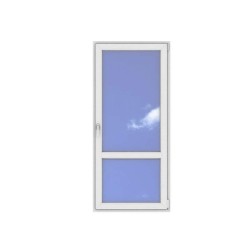 Okno PCV - 90x200 - balk 1flg - białe