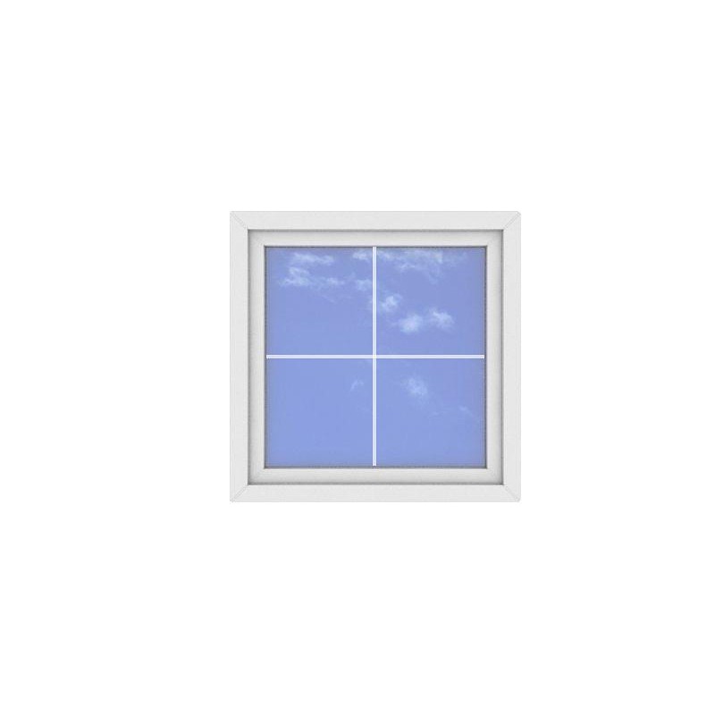 Okno PCV - 90x90 - DK1+sz - białe