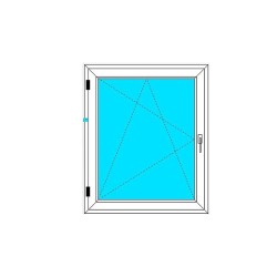 Okno PCV - 100x120 - DK1 - złoty dąb / białe