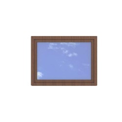 Okno PCV - 120x90 - DK1 - złoty dąb / białe