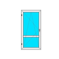Okno PCV - 100x200 - balk 1flg - białe