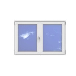 Okno PCV - 150x100 - DK2 - złoty dąb / białe