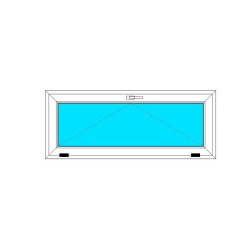 Nowe Okno PCV - 150x60 - k1 - złoty dąb / białe ﻿PAKIET TRZYSZYBOWY - 44mm