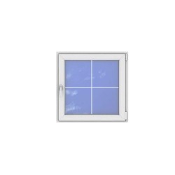 Okno PCV - 90x90 - DK1+sz - złoty dąb / białe