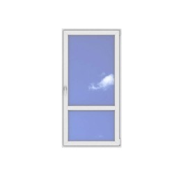 Okno PCV - 100x200 - balk 1flg - dąb bagienny / białe
