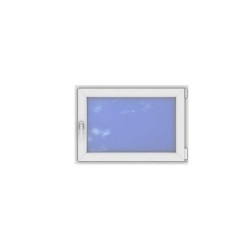 Okno PCV - 100x70 - DK1 - dąb bagienny / białe