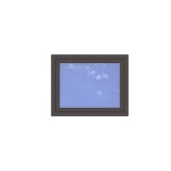 Okno PCV - 100x80 - DK1 - dąb bagienny / białe