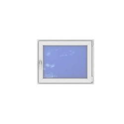 Okno PCV - 100x80 - DK1 - dąb bagienny / białe