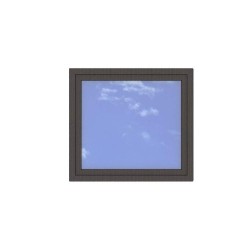 Okno PCV - 110x100 - DK1 - dąb bagienny / białe