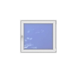 Okno PCV - 110x100 - DK1 - dąb bagienny / białe
