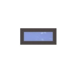 Okno PCV - 110x50 - DK1 - dąb bagienny / białe