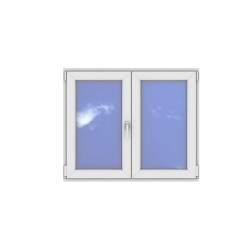 Okno PCV - 120x100 - DK2 - dąb bagienny / białe