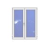Okno PCV - 120x150 - DK2 - dąb bagienny / białe
