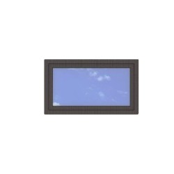 Okno PCV - 120x70 - DK1 - dąb bagienny / białe