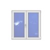 Okno PCV - 130x130 - DK2 - dąb bagienny / białe