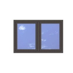 Okno PCV - 150x100 - DK2 - dąb bagienny / białe