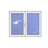 Okno PCV - 150x120 - DK2 - dąb bagienny / białe